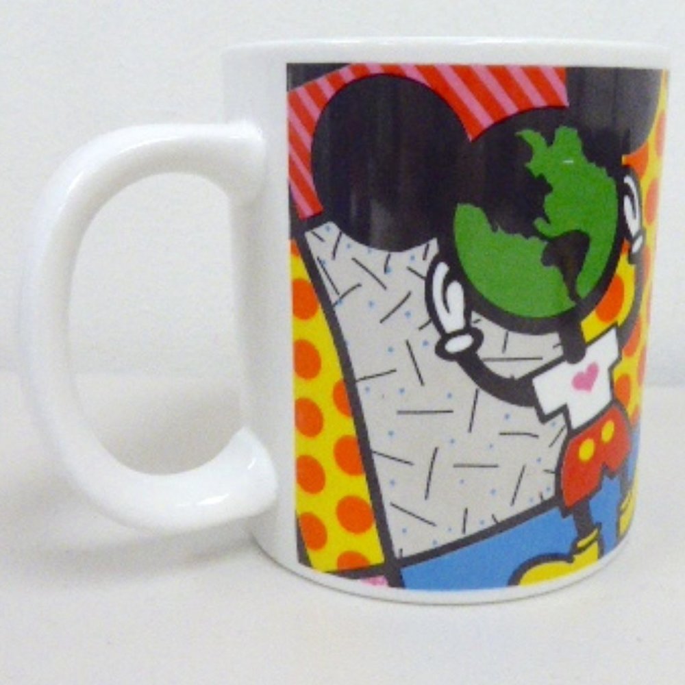 Romero Britto for Disney Mickey's World 1997 vintage